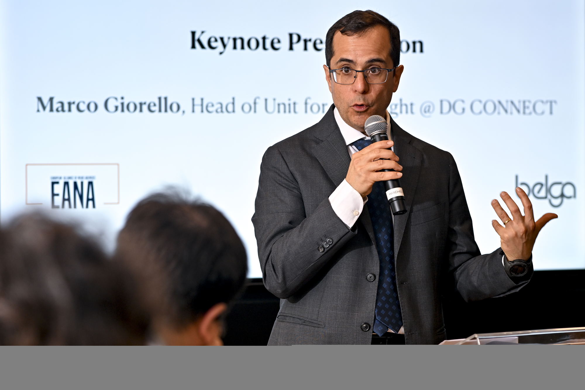 Marco Giorello, Hoofd van de Copyright Unit vd DG Connect van de Europese Commissie © Dirk Waem - Belgaimage