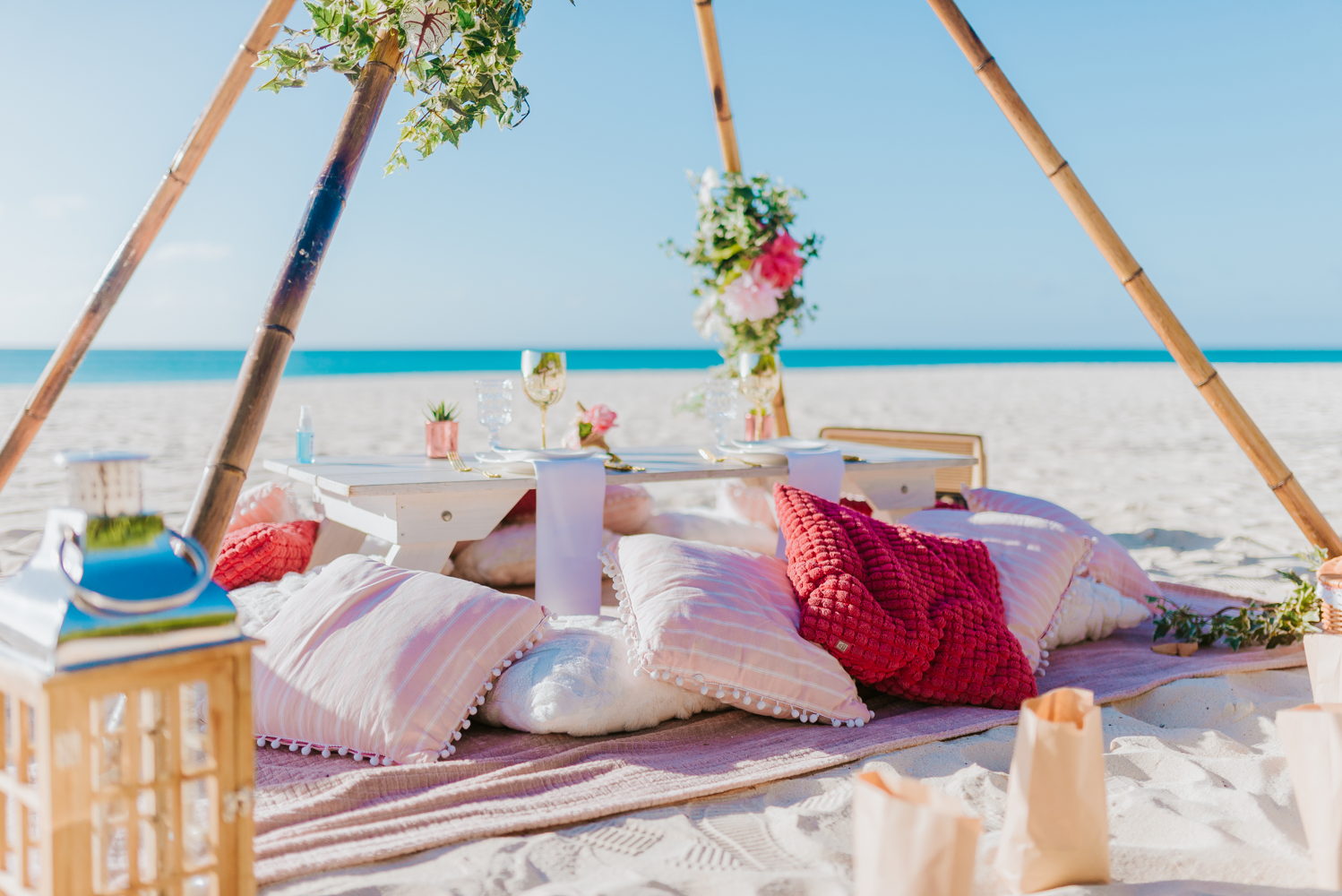 Picnic Setup on Eagle Beach 