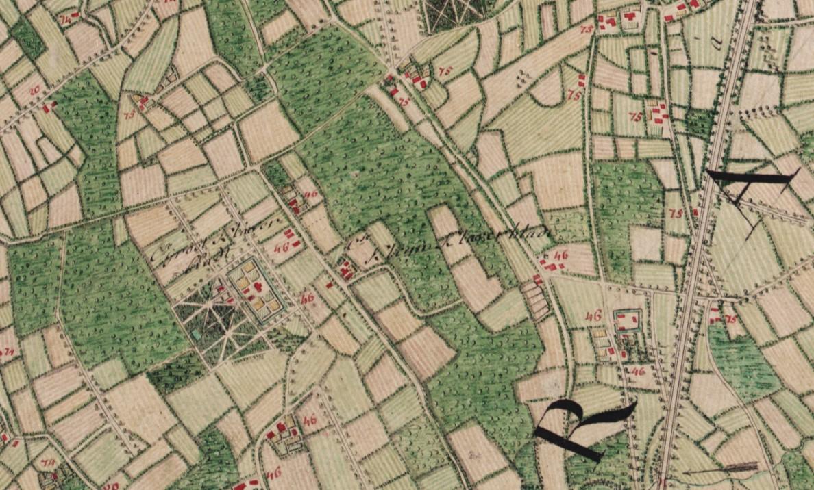 Historische plattegrond Ferrarisbos