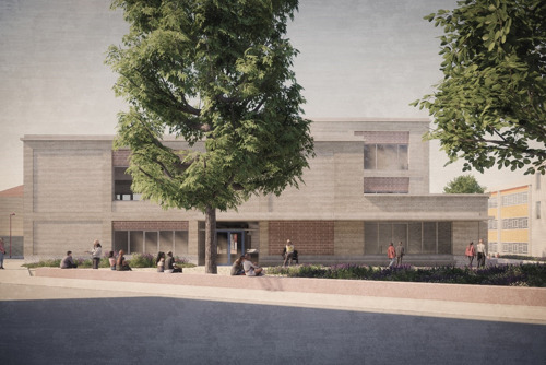 Een nieuw gebouw voor de Jetse Academie Muziek-Woord-Dans en kleuterschool Van Asbroeck