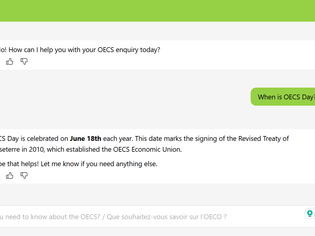 OECS and InnovaChat Solutions Launch Chatbot to Empower Citizens Across the Region