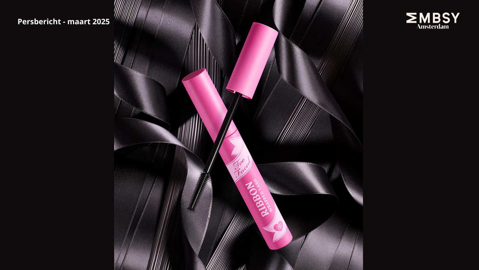 Too Faced lanceert innovatieve Ribbon Wrapped Lash Mascara – de ultieme tubing mascara