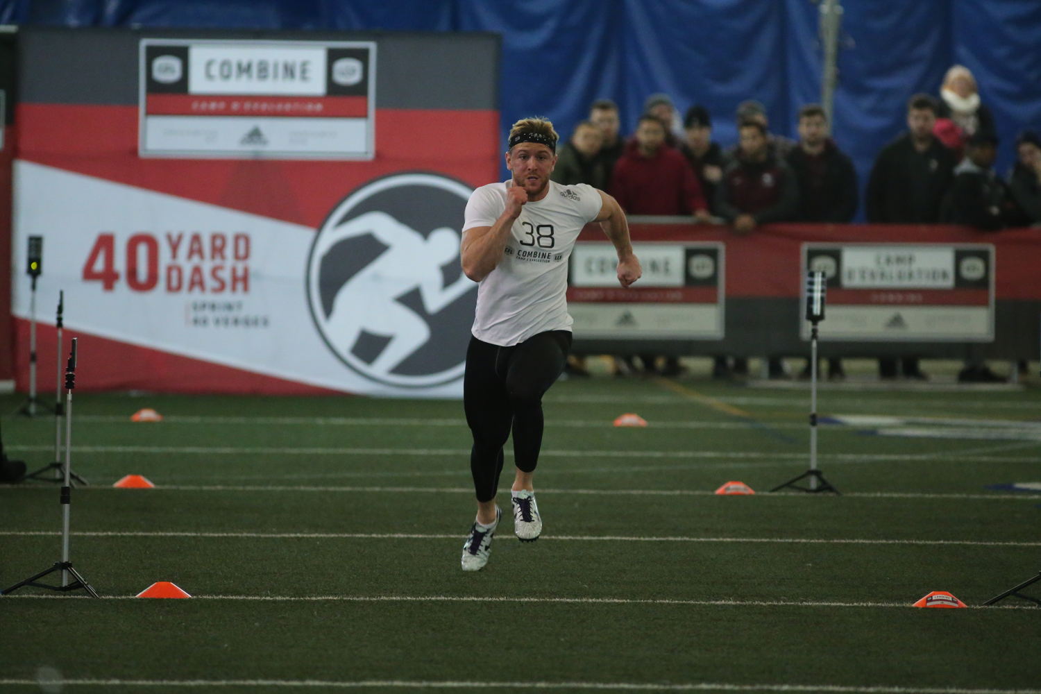 Jordan Beaulieu at the Ontario Regional Combine presented by adidas. Photo credit: Alex D'Addese/CFL.ca
