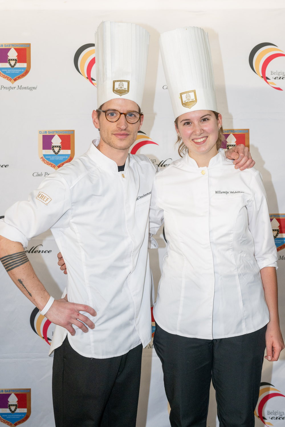 Neal Descheemaecker en Willemijn Veldeman, beste commis