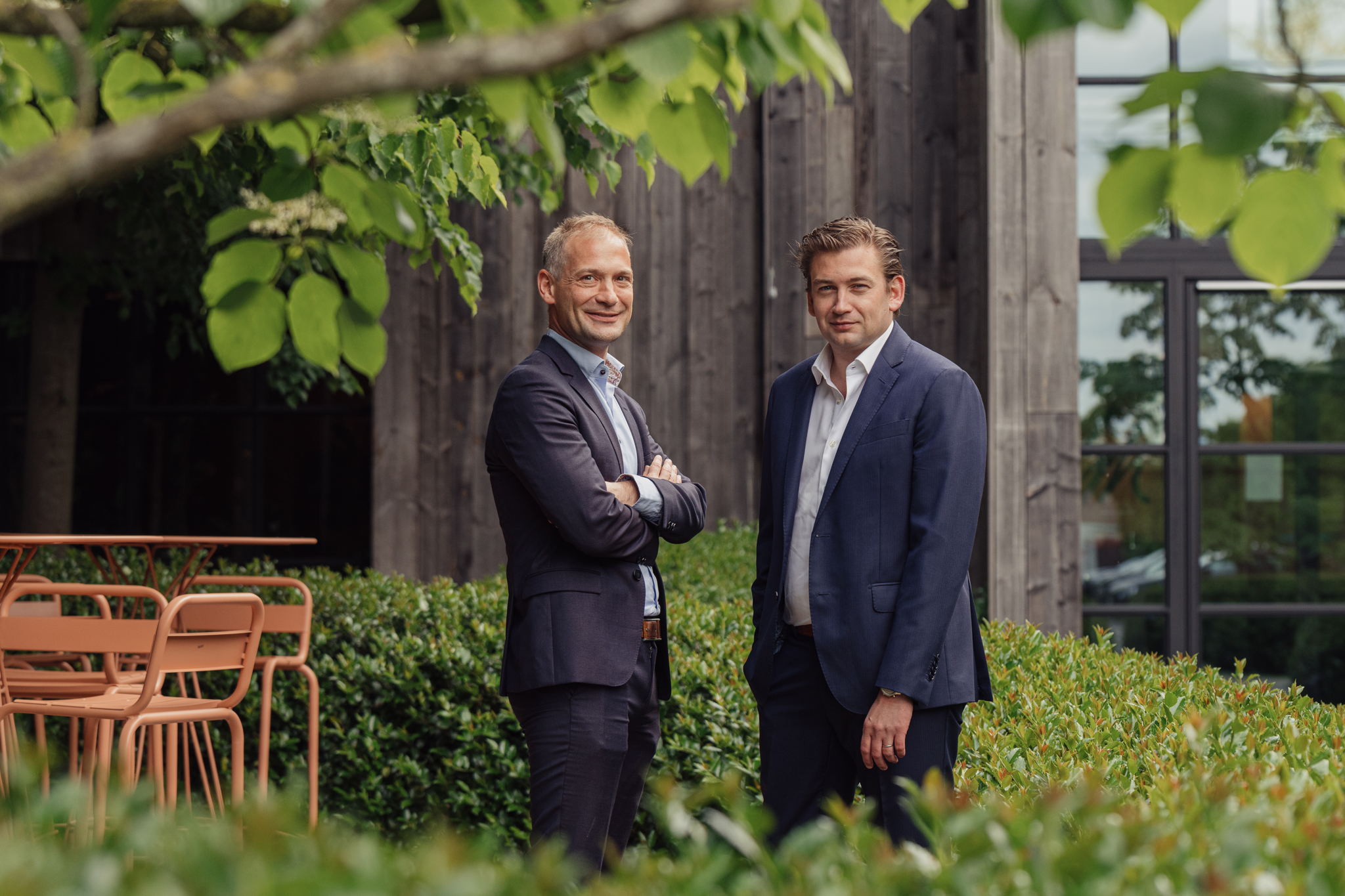 CFO Willem Declercq en CEO Thomas Van Poucke. CFO Willem Declercq en CEO Thomas Van Poucke.