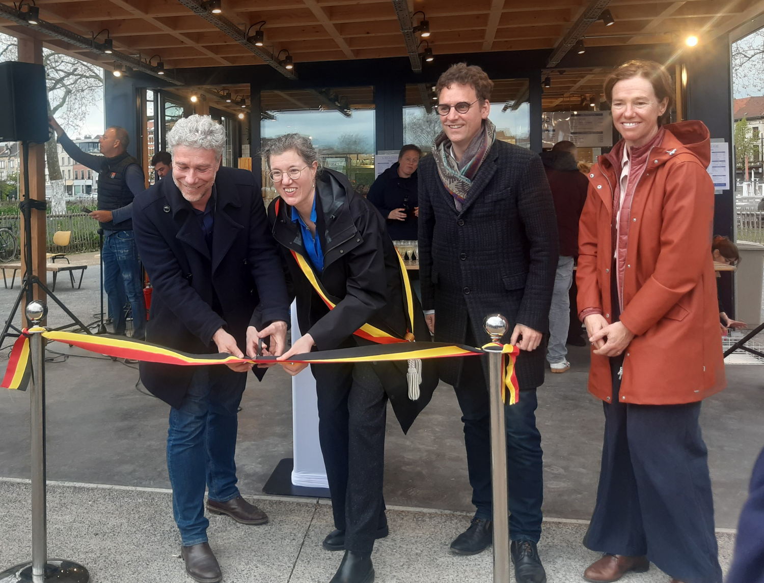 Alain Maron, Catherine Moureaux, Jef Vandamme, Barbara Dewulf