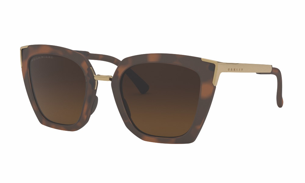 OAKLEY SIDE SWEPT MATTE BROWN TORTOISE WITH BROWN GRADIENT POLARIZED