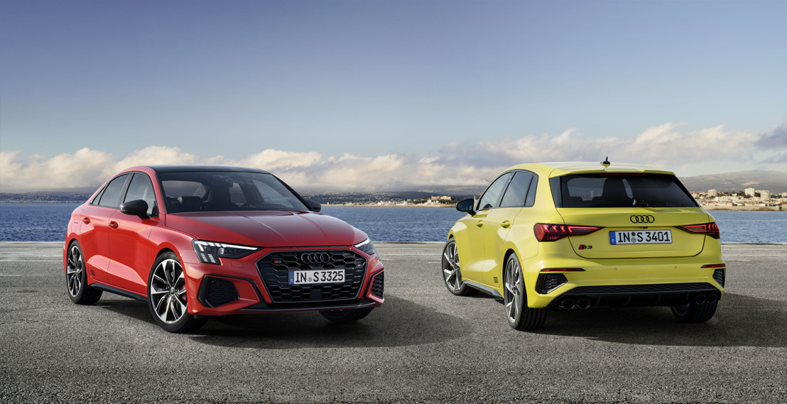 Meer dynamiek, meer kracht, meer rijplezier: de Audi S3 Sportback en de Audi S3 Berline