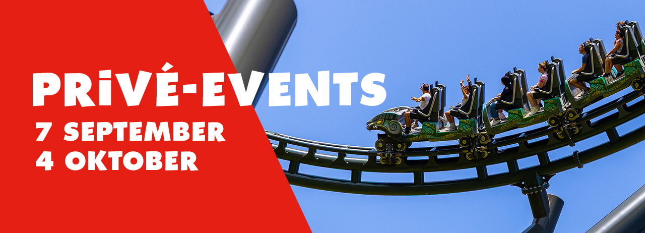 Walibi is op 7 september en 4 oktober afgehuurd voor privé-events
