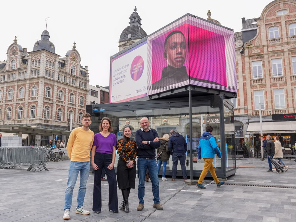 vlnr: Rob Zink (Health House), Marieke Sopers, Lalynn Wadera, Jan Paesen (Leuven Mindgate)