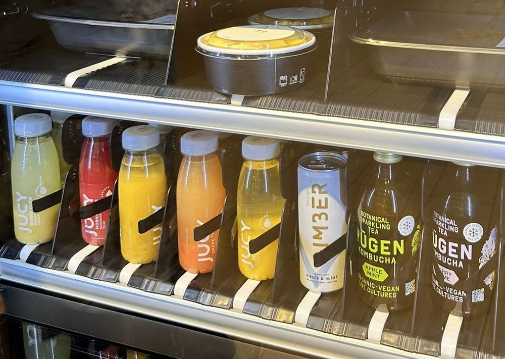 Selectie dranken uit de versautomaat. © GZA Ziekenhuizen