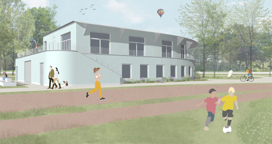 Nieuwbouw Berchem Sport ©ENOF Architectuur