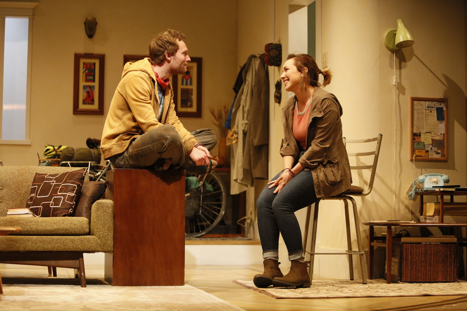 Nathan Howe (Leo) and Lucy McNulty (Bec) in 4000 Miles (by Amy Herzog) / Photo by Tim Matheson