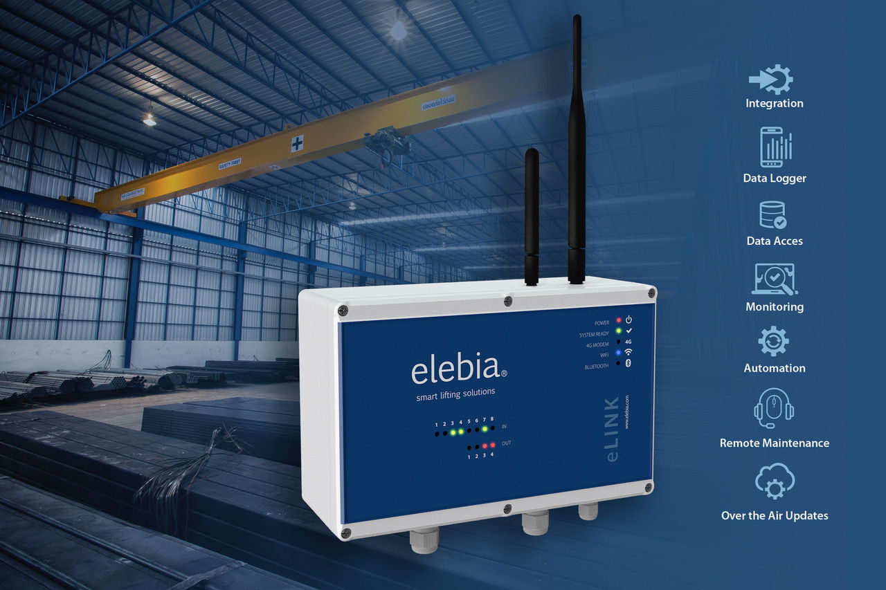 Elebia's eLINK iis a central control system for its range of automatic hooks and rigging products that can be used on mobile and smart devices.