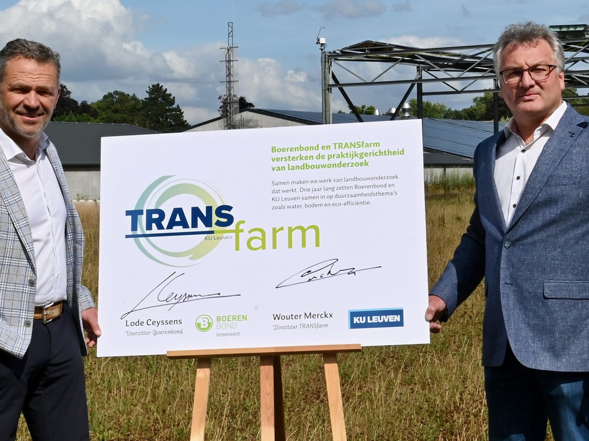 Boerenbond en TRANSfarm investeren in innovatief onderzoek voor landbouwsector
