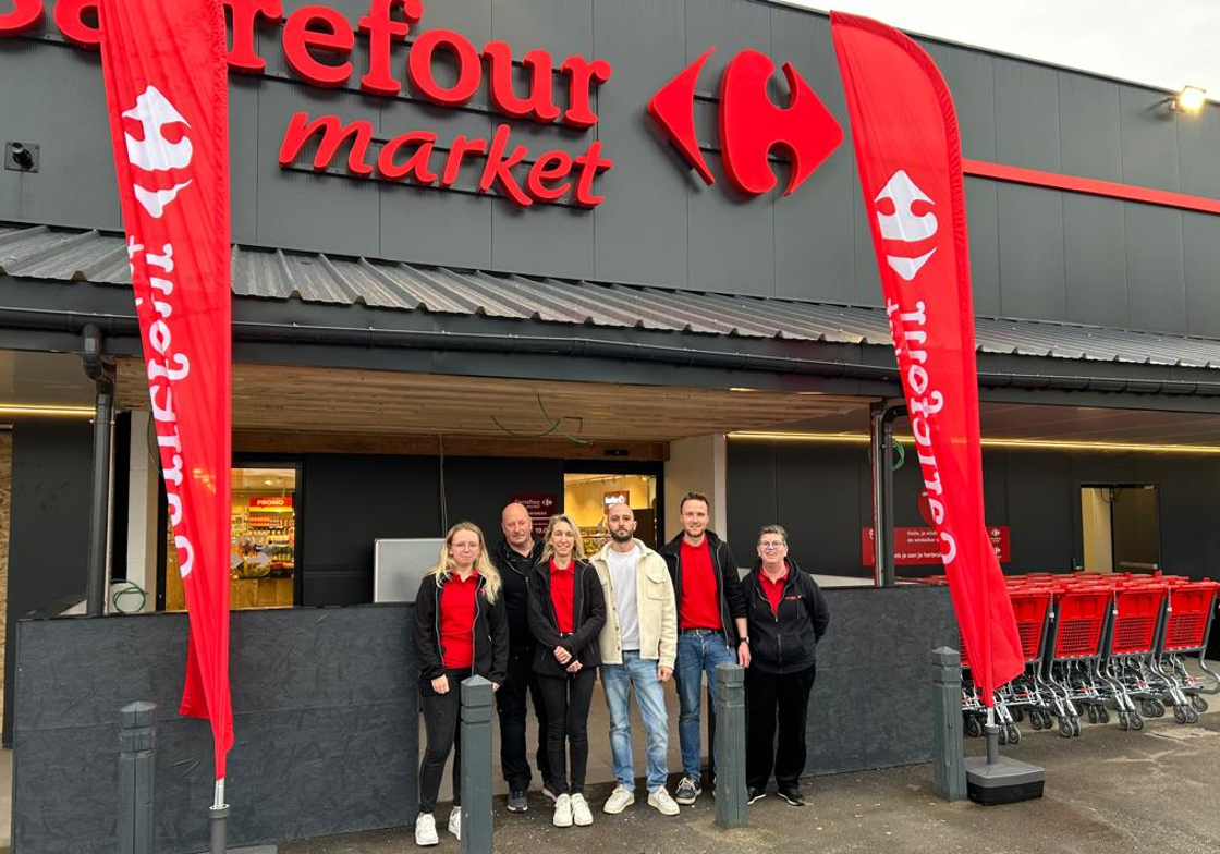 Een nieuwe Carrefour Market opent haar deuren in Zeveneken
