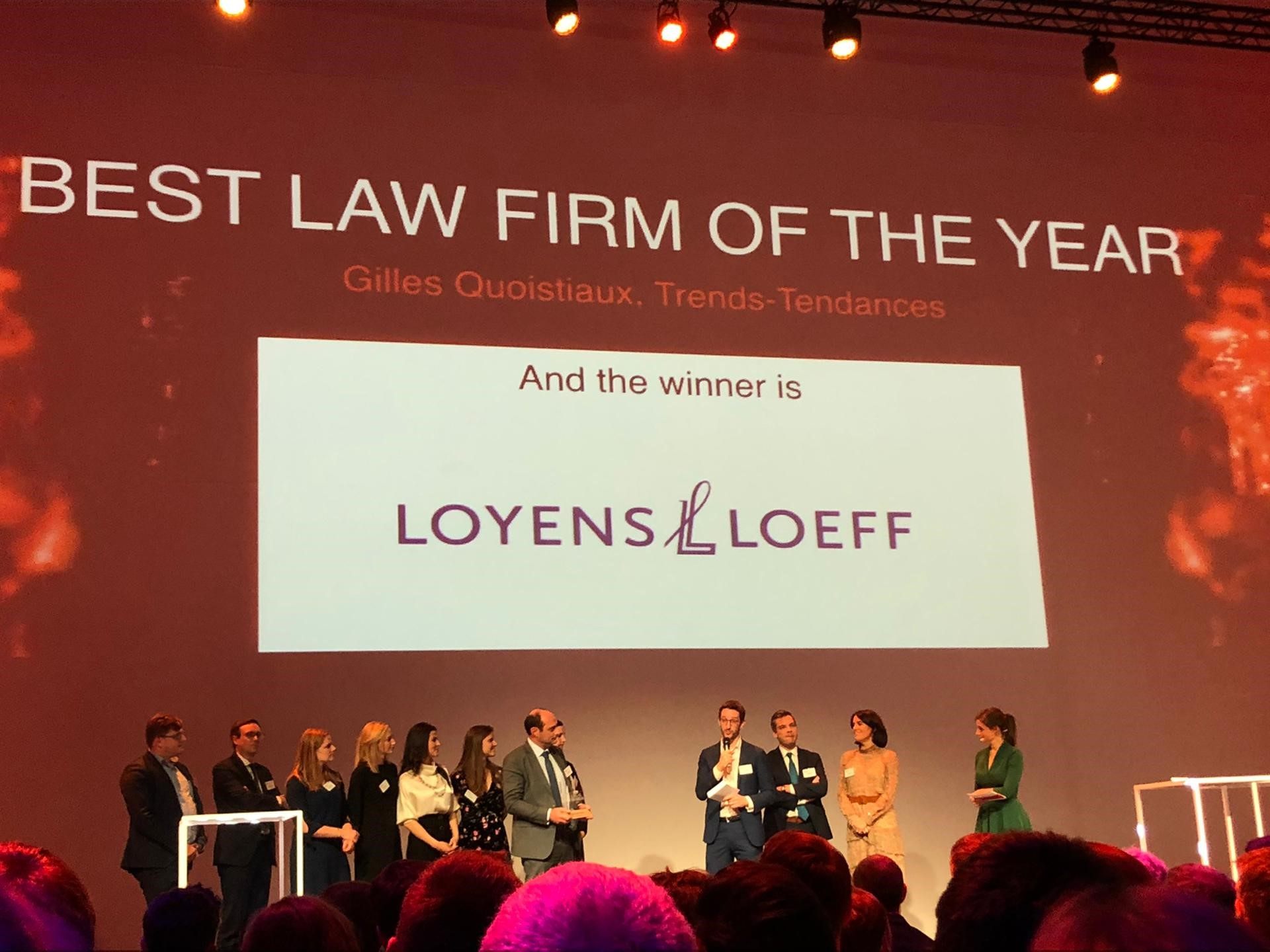 Newsflash - Two awards won by Loyens & Loeff Belgium