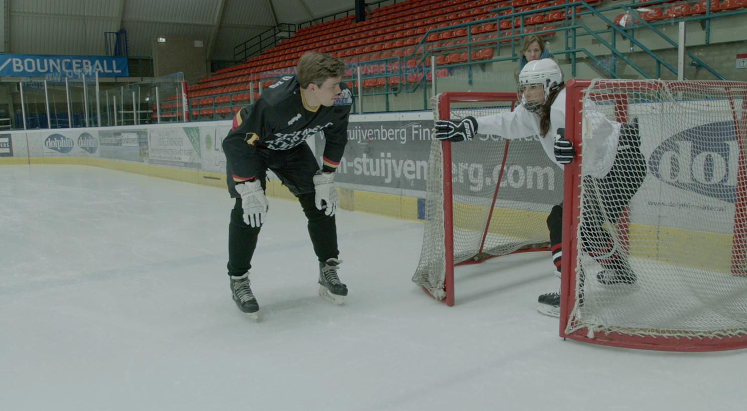 Saartje Vandendriessche oefent voor "Crashed ice"
(c) VRT