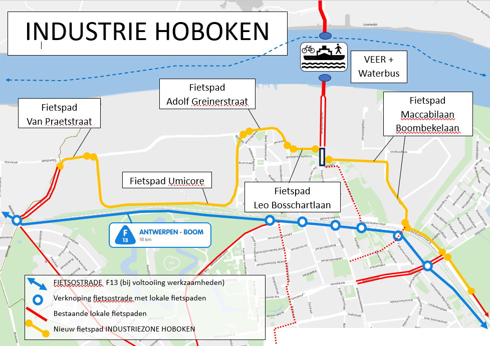 Plan_Fietspad_Maccabilaan_Hoboken ©stad Antwerpen