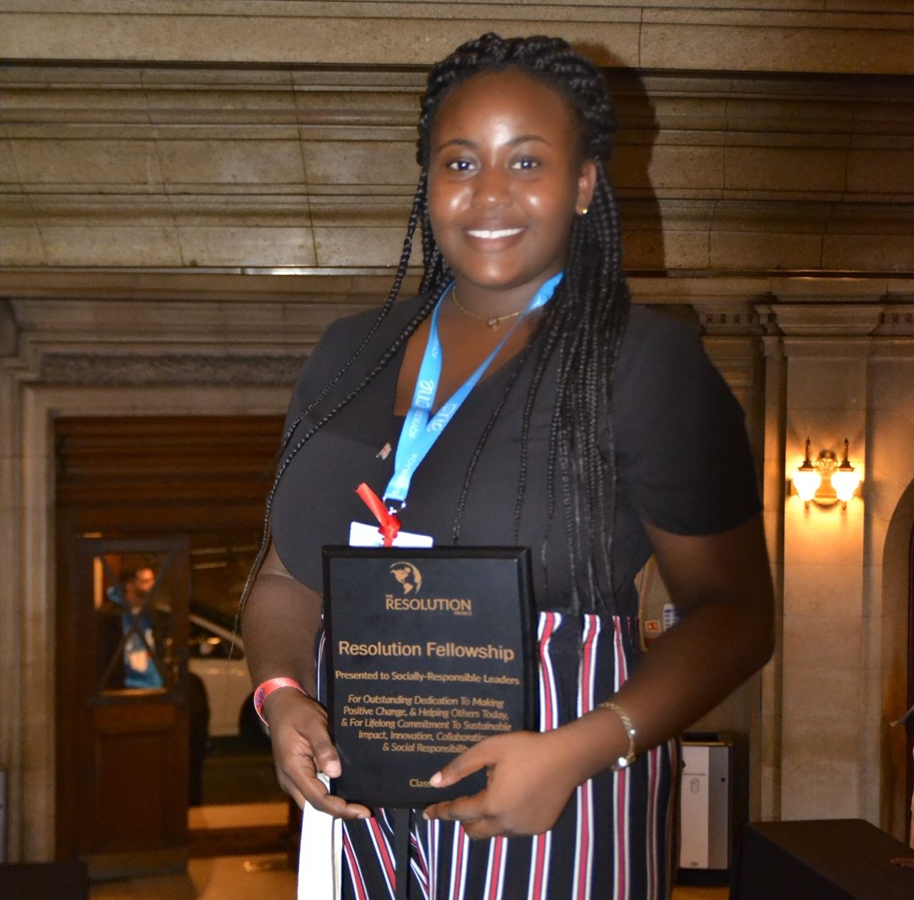 Jasmine receives her award and Fellowship package for YE! Jasmine receives her award and Fellowship package for YE!