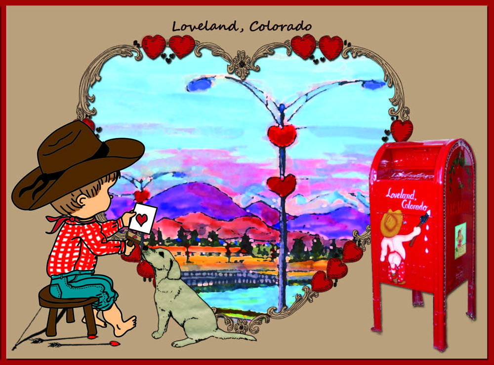 2017 Loveland Valentine Card designed by Corry McDowell