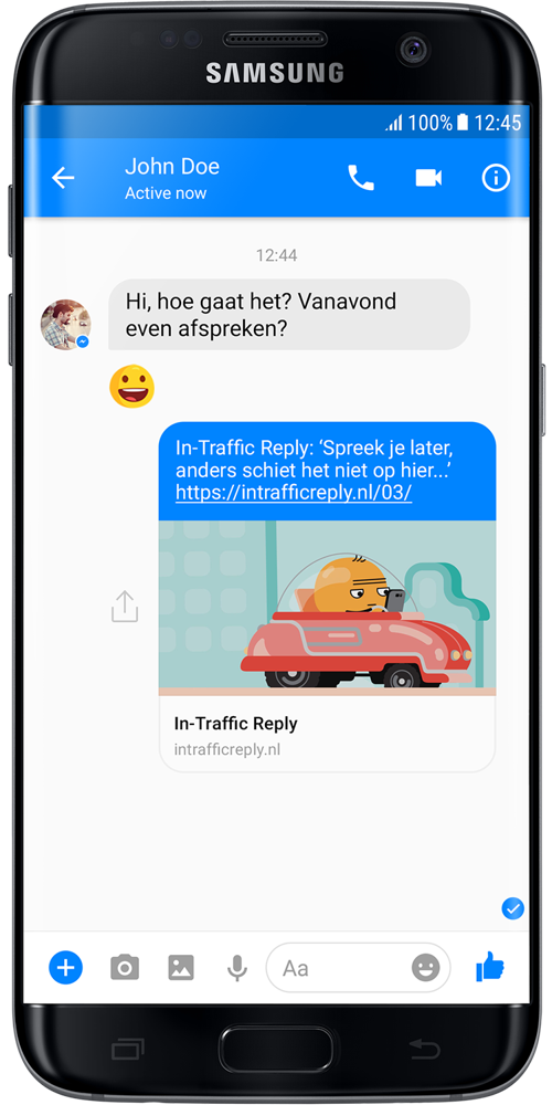 App In-Traffic Reply