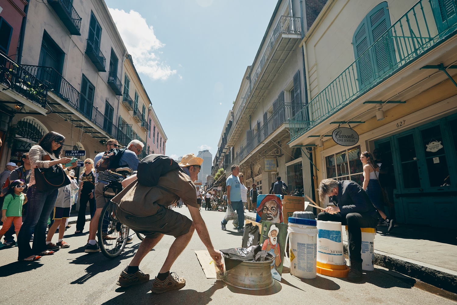 Mario als busker in New Orleans - (c) Noxville