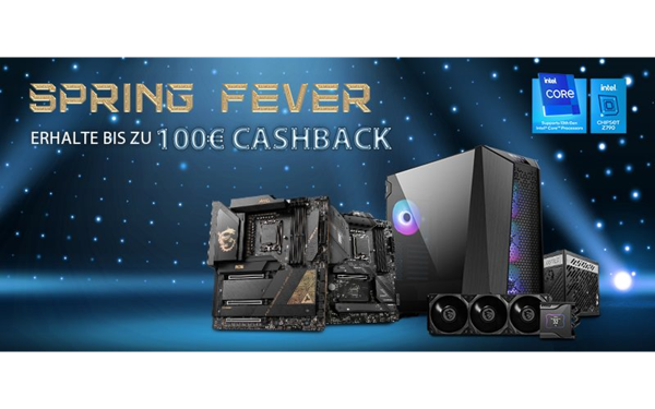 MSI startet „Spring Fever“-Aktion: Cashback beim Kauf von PC-Komponenten
