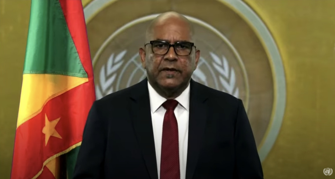 Minister For Foreign Affairs and Labour of Grenada, Hon. Peter David, addresses the general debate of the 75th Session of the General Assembly of the UN