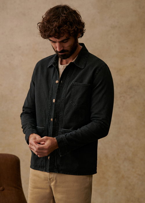 Octobre Editions - Veste Will Noir Delave - 110€