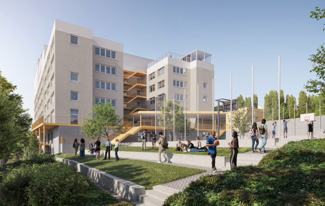 Vergunning afgeleverd voor multifunctionele campus met 1.150 nieuwe schoolplaatsen en gemeenschapsvoorzieningen in Elsene