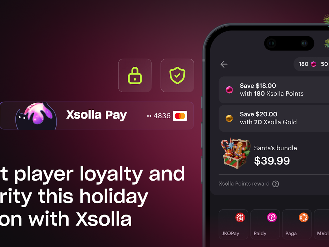 GAME DEVELOPERS CAN NOW STRENGTHEN PLAYER LOYALTY AND SECURITY WITH XSOLLA’S EXPANDED FINTECH ECOSYSTEM THIS HOLIDAY SEASON