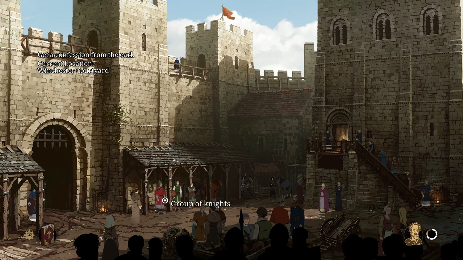 Philip disovers Winchester's courtyard