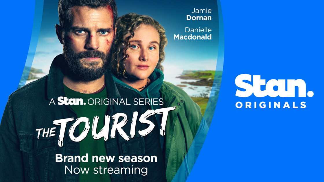 JAMIE DORNAN AND DANIELLE MACDONALD RETURN IN THE BRAND NEW SEASON OF THE STAN ORIGINAL SERIES THE TOURIST, NOW STREAMING, ONLY ON STAN. 