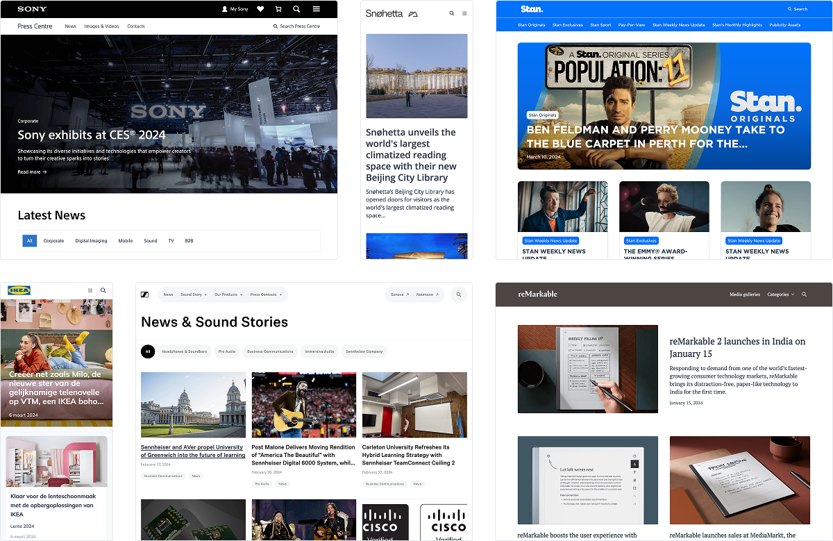 Some of the biggest brands use Prezly to set up their newsroom in minutes. Some of the biggest brands use Prezly to set up their newsroom in minutes.