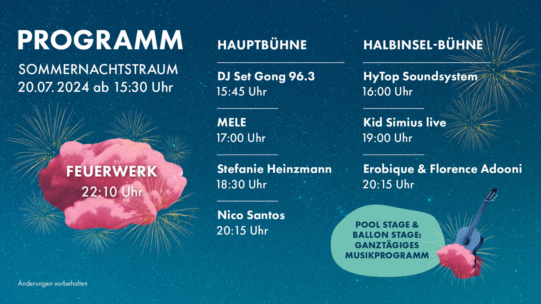 Programm Sommernachtstraum 2024