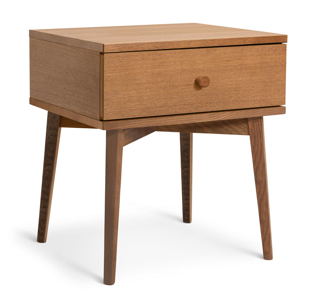 Habitat Kirk 1 Drawer Bedside Table – Walnut, £120