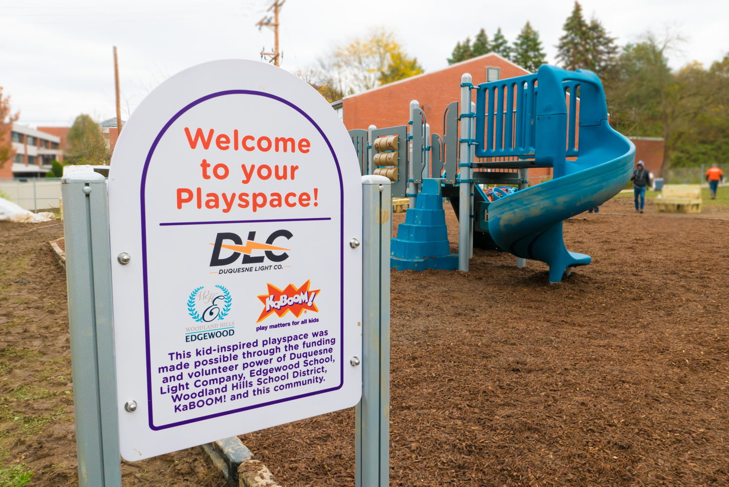 The playground will serve as a safe playspace for Edgewood children for years to come.