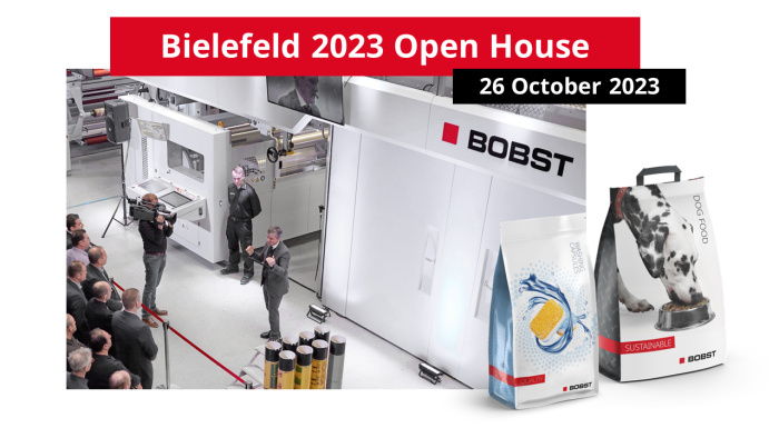 Bobst Bielefeld invita a la industria del envase a "Desenvolver el futuro del envase flexible" en su CI flexo Open House 2023 