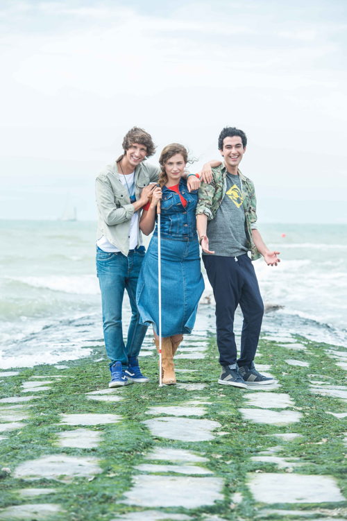De regel van 3S - Dries (Samuël Anastasi), Roos (Dorien De Clippel) en Hassan (Yassine Quaich) - (c) VRT De regel van 3S - Dries (Samuël Anastasi), Roos (Dorien De Clippel) en Hassan (Yassine Quaich) - (c) VRT