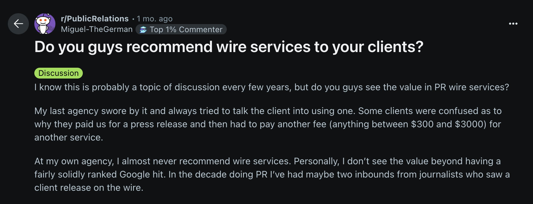 Source: Reddit. Source: Reddit.