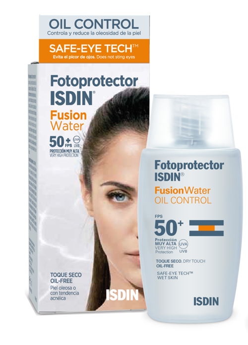 Fotoprotector Fusion Water +50 en alta
