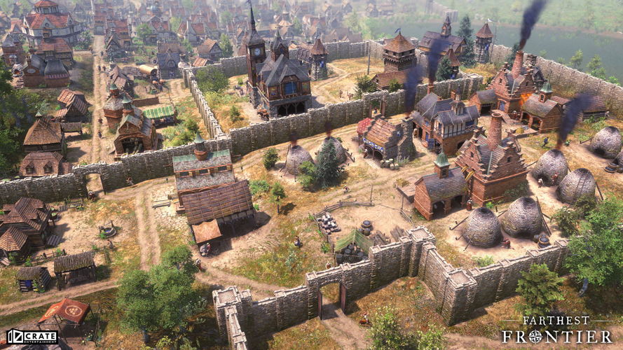 Crate Entertainment, makers of the action RPG Grim Dawn release their city builder, Farthest Frontier into Early Access today 9 PressKit Screenshot 03%20 %20Kamil%20Marczewski