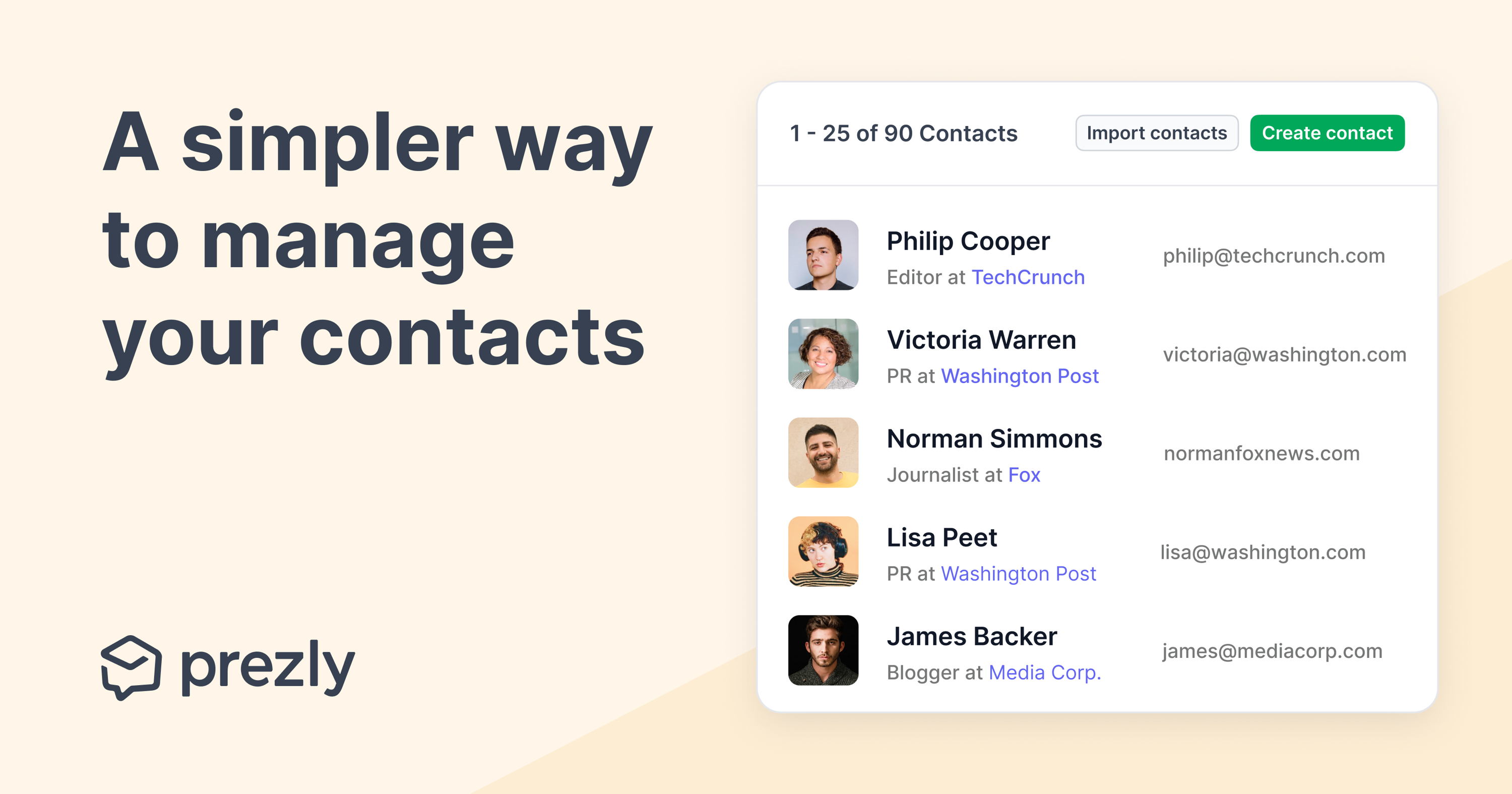 Spend less time updating contact lists