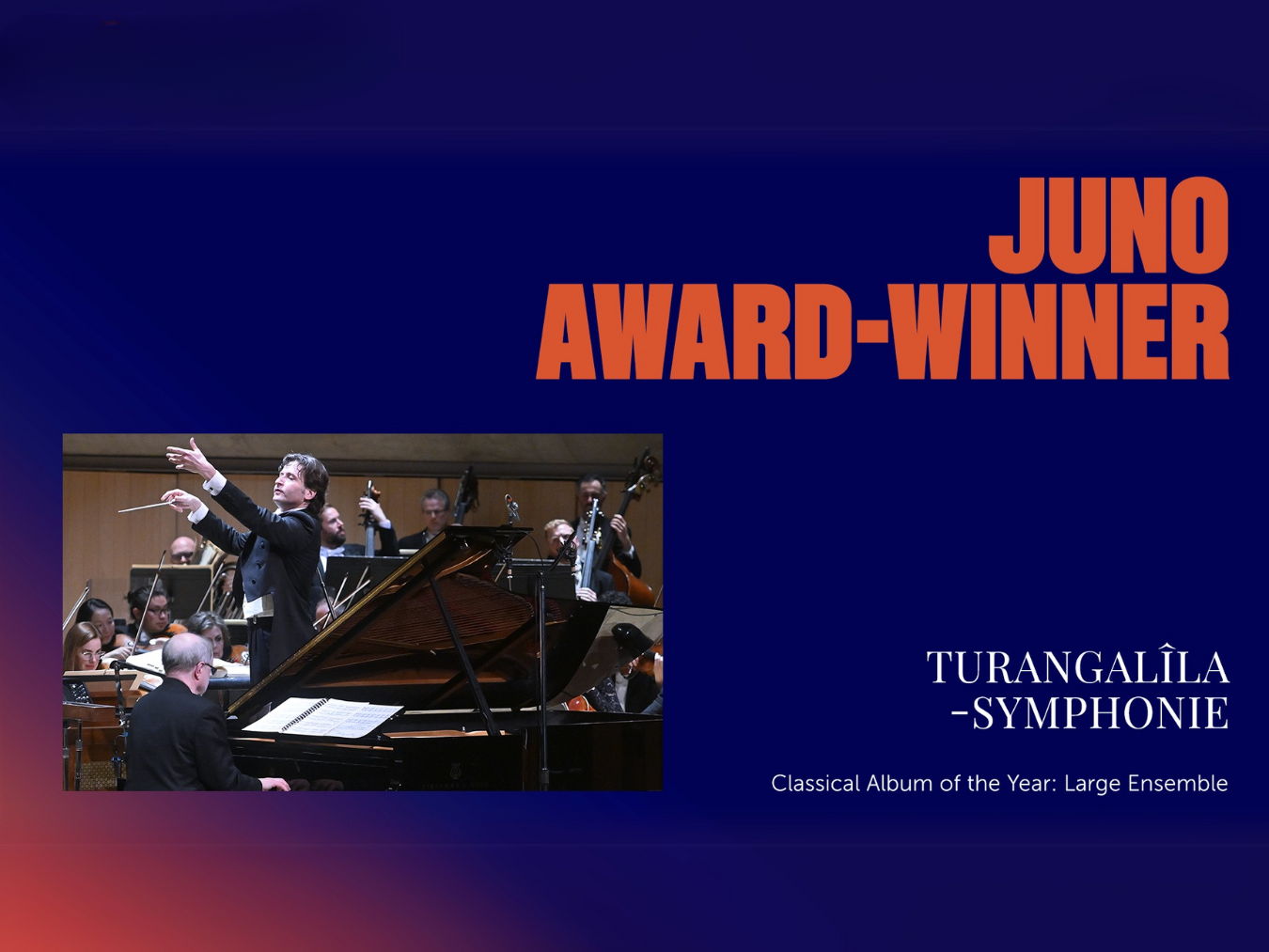 Toronto Symphony Orchestra Awarded JUNO for Classical Album of the Year (Large Ensemble)