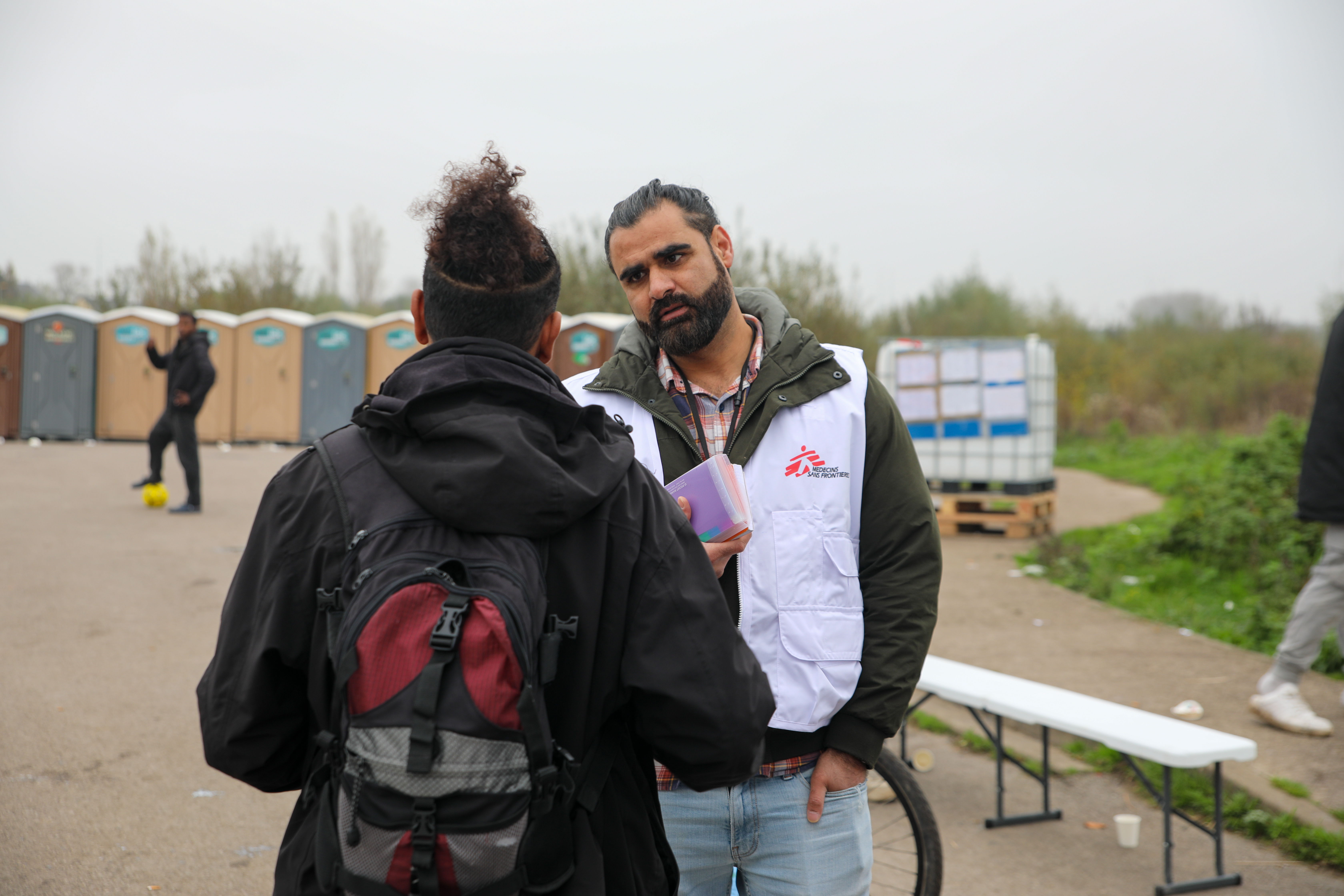 Assistance psychologique et médicale aux rescapés de naufrages.© Mohammad Ghannam/MSF