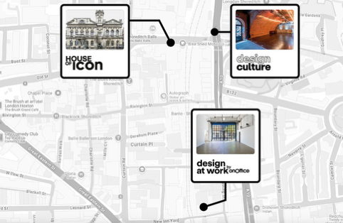 Map of the three exhibitions