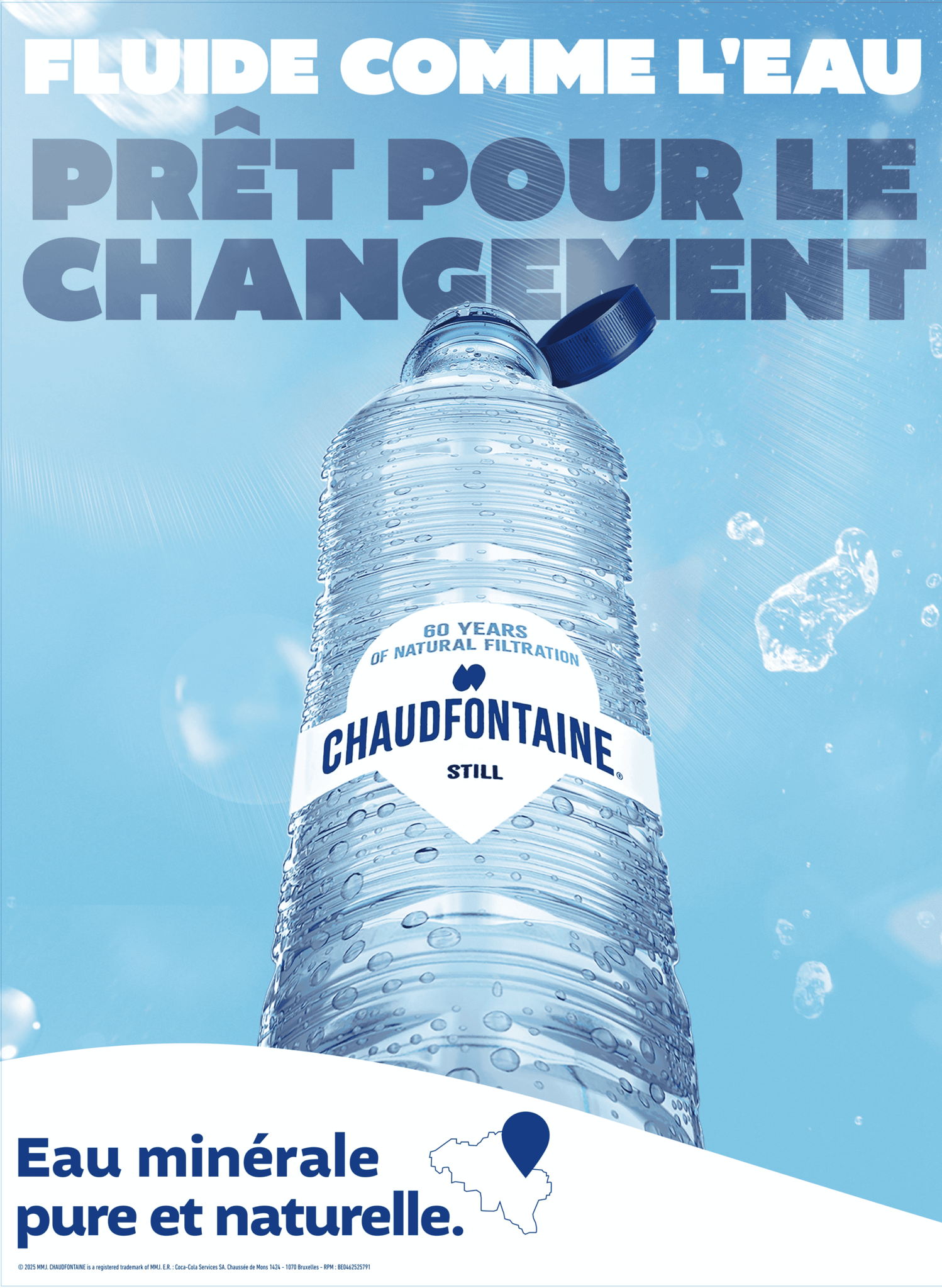 L’eau minérale naturelle belge Chaudfontaine® lance « Change-Ready » et inspire à affronter le changement 