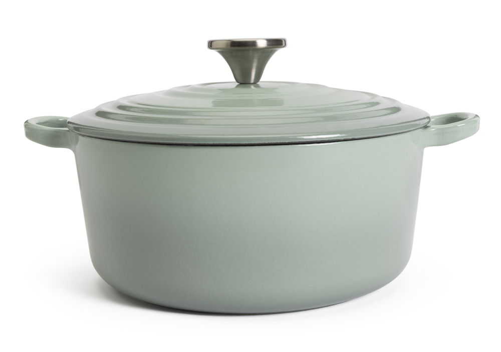 Habitat Herbalist 3.3L Sage Cast Iron Casserole, £35
