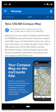 California State University, San Bernardino tied with The University of Houston for the 2021 Appademy for the Most Innovative App for Communication.